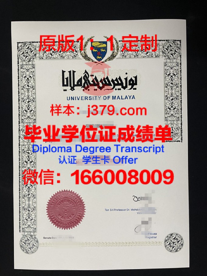 马来亚大学毕业证书图片(马来西亚大学毕业证图片)