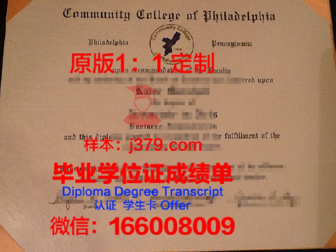 费城艺术学院毕业证认证成绩单Diploma